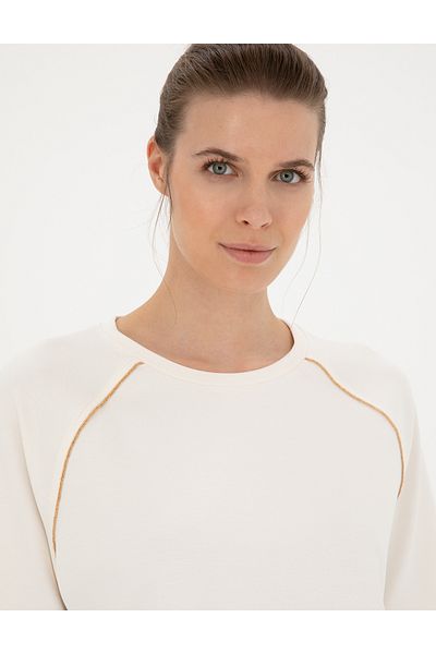 Pierre Cardin Ecru Comfort Fit Sweatshirt 50284069 -Vr019