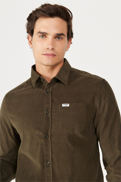 WRANGLER Regular Fit Normal Cut 100% Cotton Long Sleeve Shirt