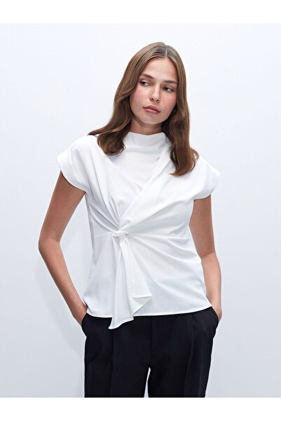 LC Waikiki Lcw dámská halenka rovného střihu se splývavým výstřihem