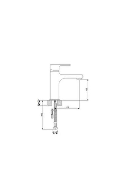 Newarc Drop Sink Faucet - Chrome