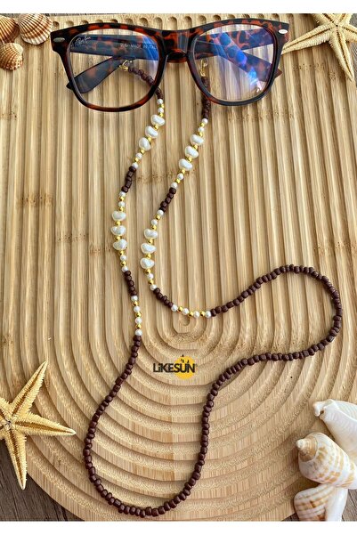 LiKESUN حزام نظارات القهوة، سلسلة النظارات المضادة للضياع