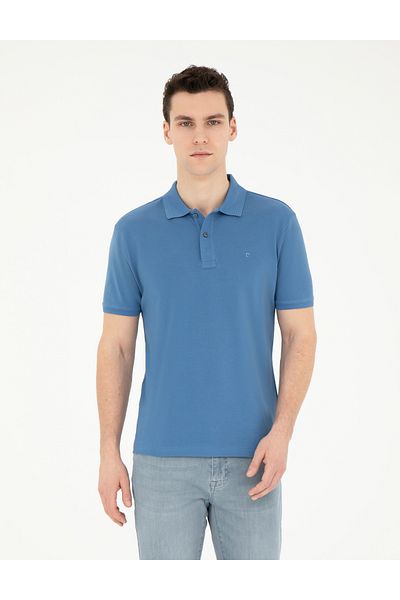 Pierre Cardin Σκούρο μπλε Slim Fit Basic T-Shirt 50280754-VR032