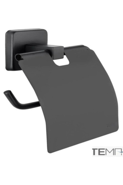 Tema Kare Kagıtlık Kapaklı Mat Sıyah 71711-2m