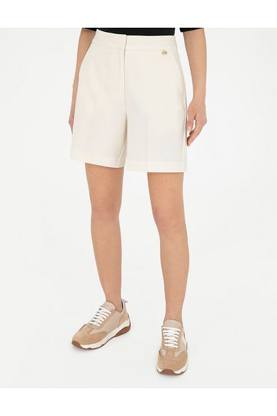 Pierre Cardin Ecru Relaxed Cut Bermuda Shorts 50282270 -Vr019