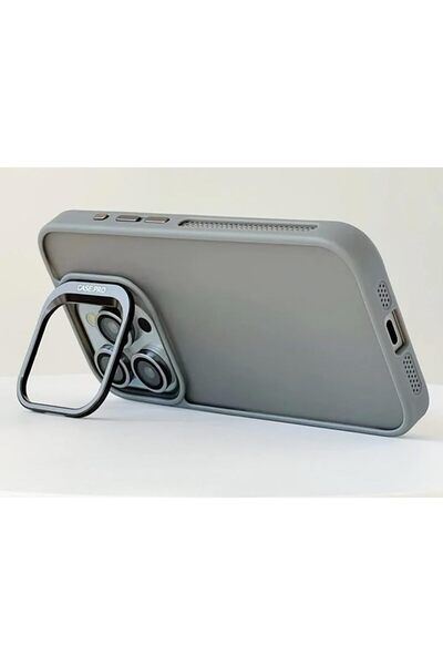 emybox İphone 12 Promax Kamera Korumalı Stantlı Magsafe Destekli Lens Koruyucu Hediye Telefon Kılıf