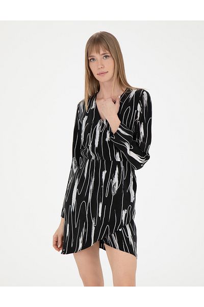 Pierre Cardin Black Cupro Dress 50283665 -Vr046