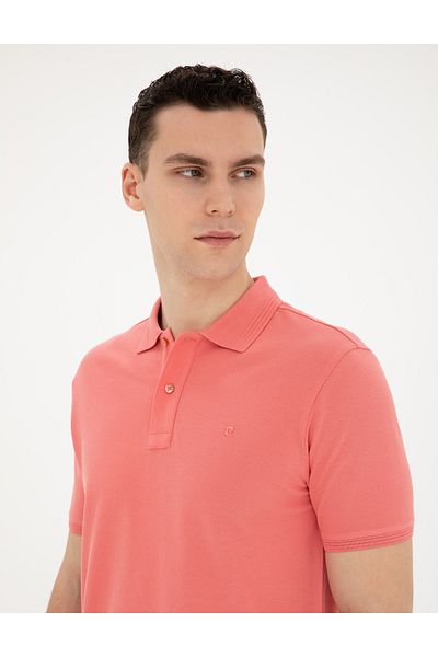 Pierre Cardin 50280754-VR186 Μοντέλο Pink Slim Fit Basic T-Shirt