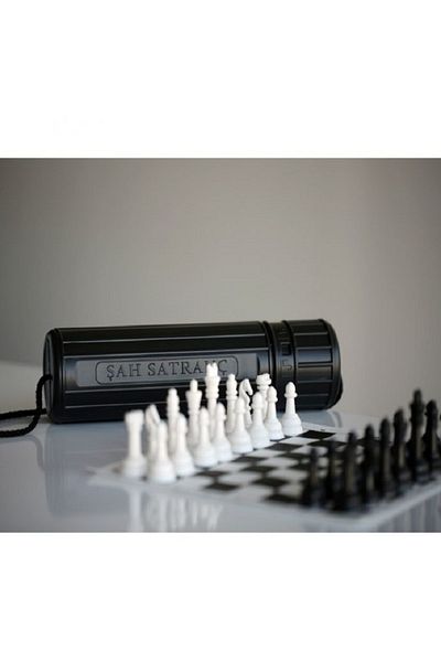Göçmen Cloth Chess and Chess Chess Roll Set