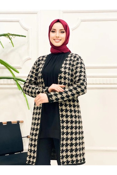 dignus سترة نسائية بنمط قدم الإوزة