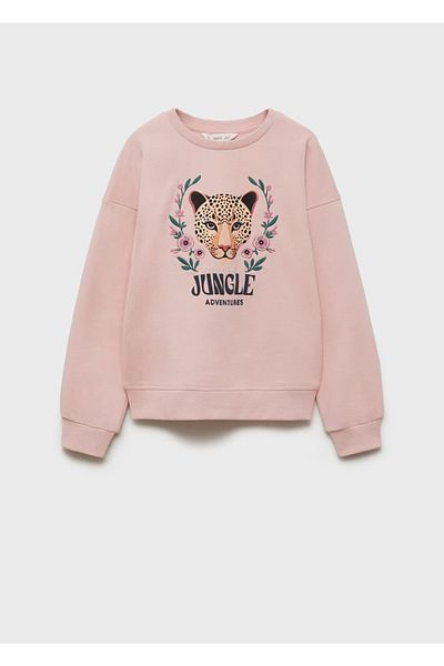 MANGO Kids Patterned cotton sweatshirt
