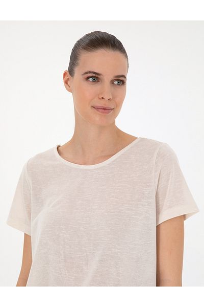 Pierre Cardin Cream Comfort Fit T-Shirt 50284736 -Vr071