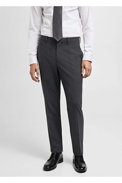 MANGO Man Super slim fit stretch fabric fabric pants