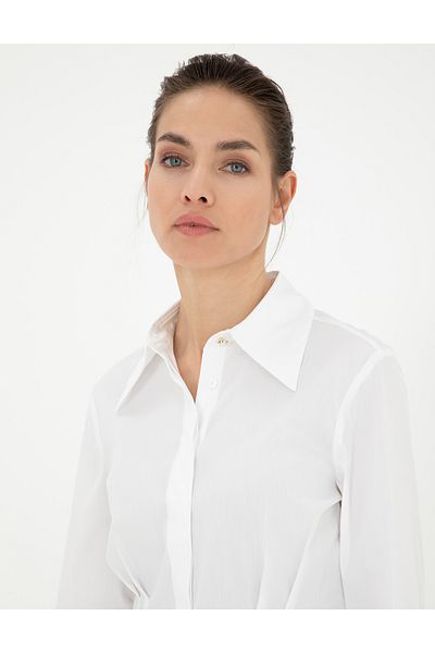 Pierre Cardin White Slim Fit Long Sleeve Shirt 50284562 -Vr013