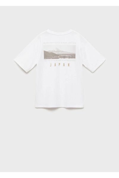 MANGO Kids Βαμβακερό μπλουζάκι με σχέδια