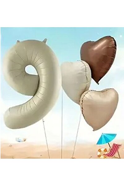 DÜVENCİ TİCARET Set od 4 balona u obliku srca sa folijom i brojevima