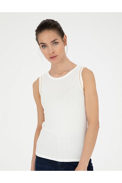 Pierre Cardin White Ex. Slim Fit T-Shirt 50284717 -Vr013