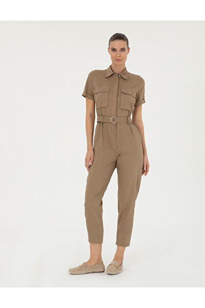 Pierre Cardin Beige Woven Jumpsuit 50284599 -Vr011