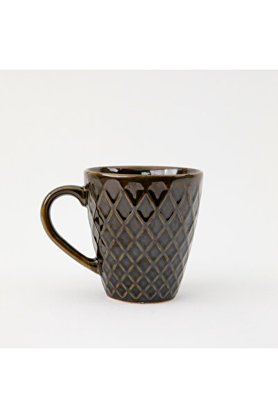 stilinbu Dark Brown Porcelain Mug and Bowl Set - Breakfast Set of Two