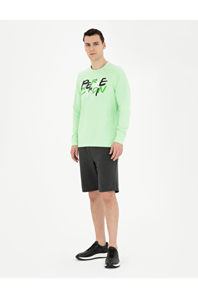 Pierre Cardin Fıstık Yeşili Regular Fit Sweatshirt 50285538-VR087