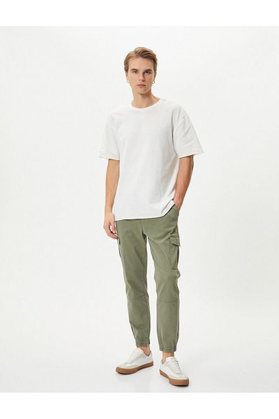 Koton Παντελόνι Jogger με Cargo Pocket και Δαντέλα στη μέση