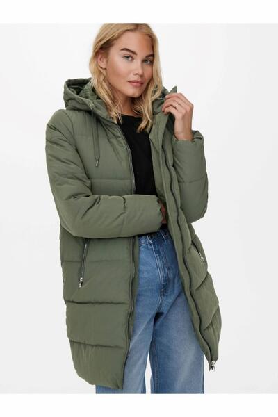 ONLY Відкритий хакі жіночий пальто 15205369