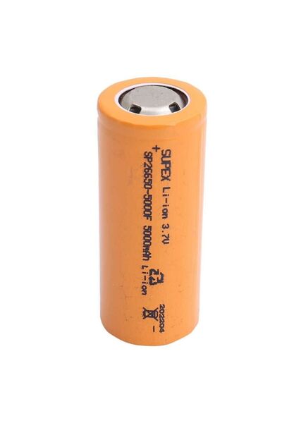 Genel Markalar 26650 3.7 VOLT 5000 MAH DÜZ KAFA PİL