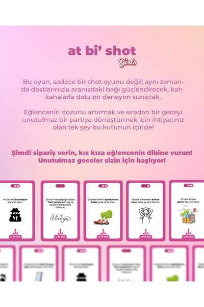 at bi' shot Girls - Kızlar Gecesi | Shot Oyunu | Kız Kıza Oyun | Kart Oyunu