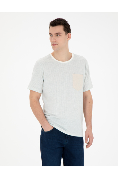 Pierre Cardin Yeşil Regular Fit Tişört 50285386-VR016