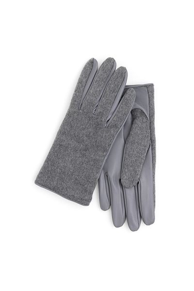 Pierre Cardin Gray Leather Gloves 50287418 -100