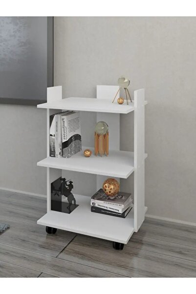 Lavanta Mobilya İmalat Mdf Lena Beyaz Komadin