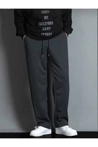 TNR SPORT Anthracite Baggy Fit Άνετο Φούτερ - Ίσιο πόδι