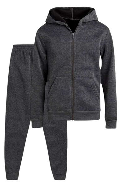 Uniquerrs Unisex παιδικό φούτερ και σετ Jogger - με κουκούλα και φερμουάρ