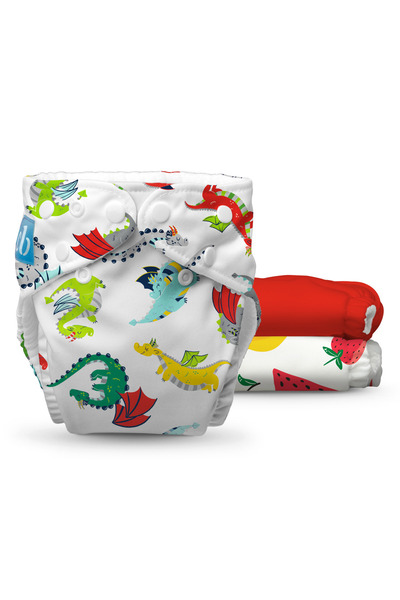 Charlie Banana 3lü Paket Yıkanabilir Bebek Bezi Standart Beden 0-36 Ay- Drago...