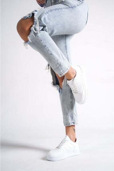 Moda Değirmeni White Women's Air Sneaker Bg1147-101-0001