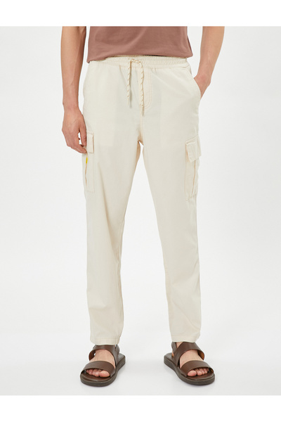 Koton Бавовняні карго-штани з мішкуватими кишенями на талії