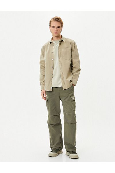 Koton Parachute Pants with Cargo Pockets and Laces - with Stopper