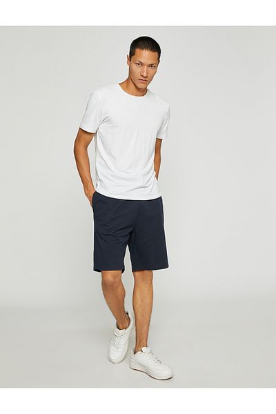 Koton Basic Shorts with Lace Waist Slim Fit Pocket Detail