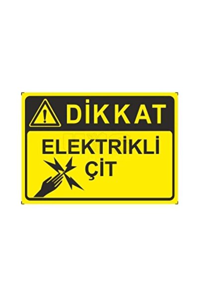 Genel Markalar Bolsat Elektrikli Çit Dikkat Levhası