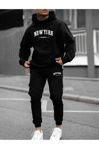 FULL TOLERANCE New York Winter, Cotton, Oversize Sweatshirt and Sweatpants Set