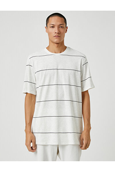 Koton Csíkos, legénységi nyakú alap póló