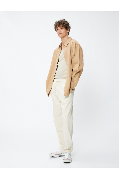 Koton Δαντελένιο παντελόνι με τσέπη από βαμβάκι