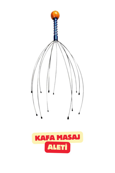 Vekorr Head Massager Manual Relieving Stress Soft Tip Practical Head Scratchi...