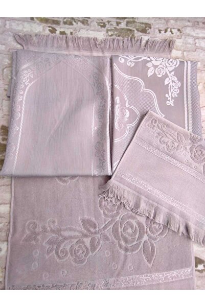 GONCA TEKSTİL Σετ χαλιών προσευχής 2 πετσετών με κέντημα εταμίνης - Χαλί προσ...