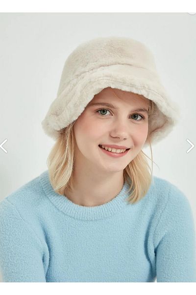 LadyColor Women's Plush Bucket Hat