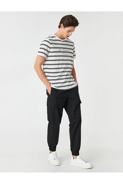Koton Παντελόνι Jogger Cargo με λεπτομέρεια στην τσέπη με δαντέλα