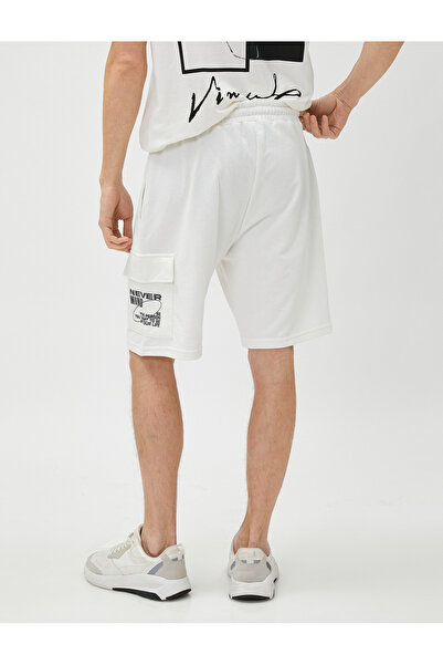 Koton Cargo šortky s krajkovým heslem v pase s vytištěným detailem kapsy