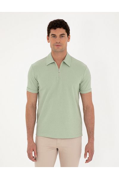 Pierre Cardin Πράσινο μπλουζάκι Slim Fit - 50288915-VR016