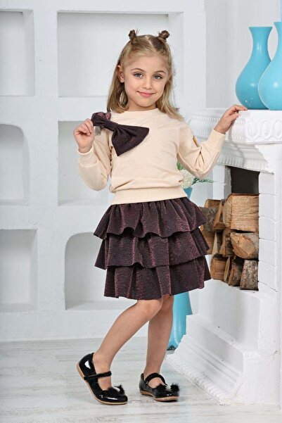 relax kids Csillogó masnis szoknya és fodros részletes szett
