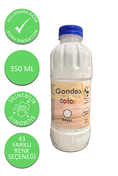 GONDEX Duvar Boyası 350 ml - 43 Farklı Renk - Silikonlu Silinebilir - Kullanı...