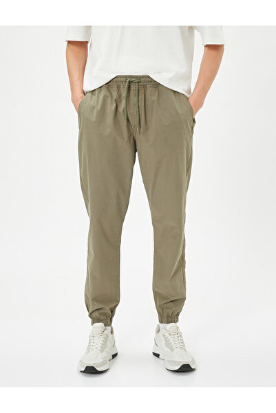 Koton Jogger Pants Lace Waist Pocket Detailed Cotton